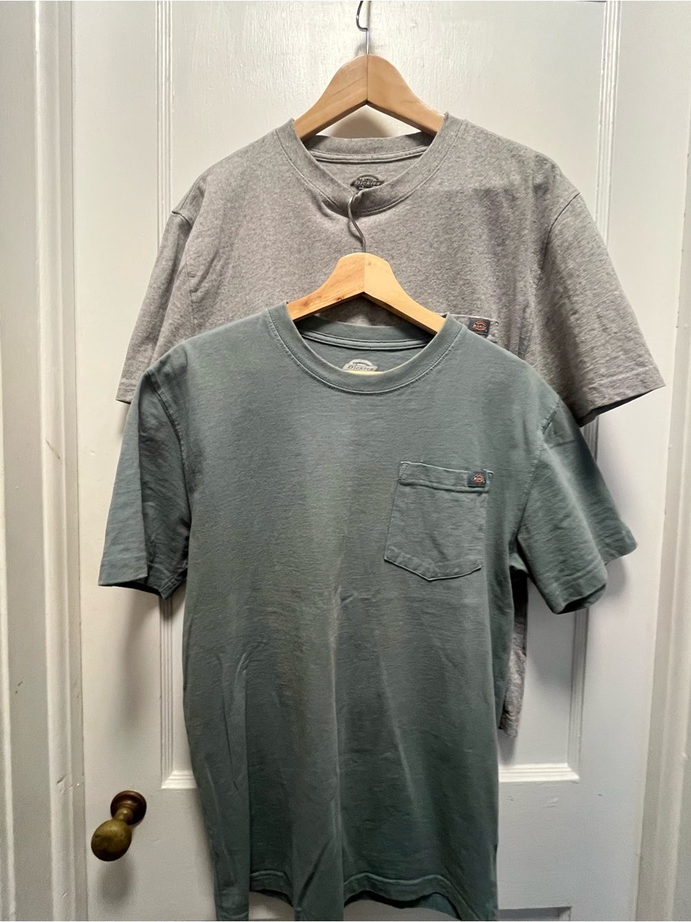 Dickies Men’s Short Sleeve Pocket T-Shirts - Grey & Green